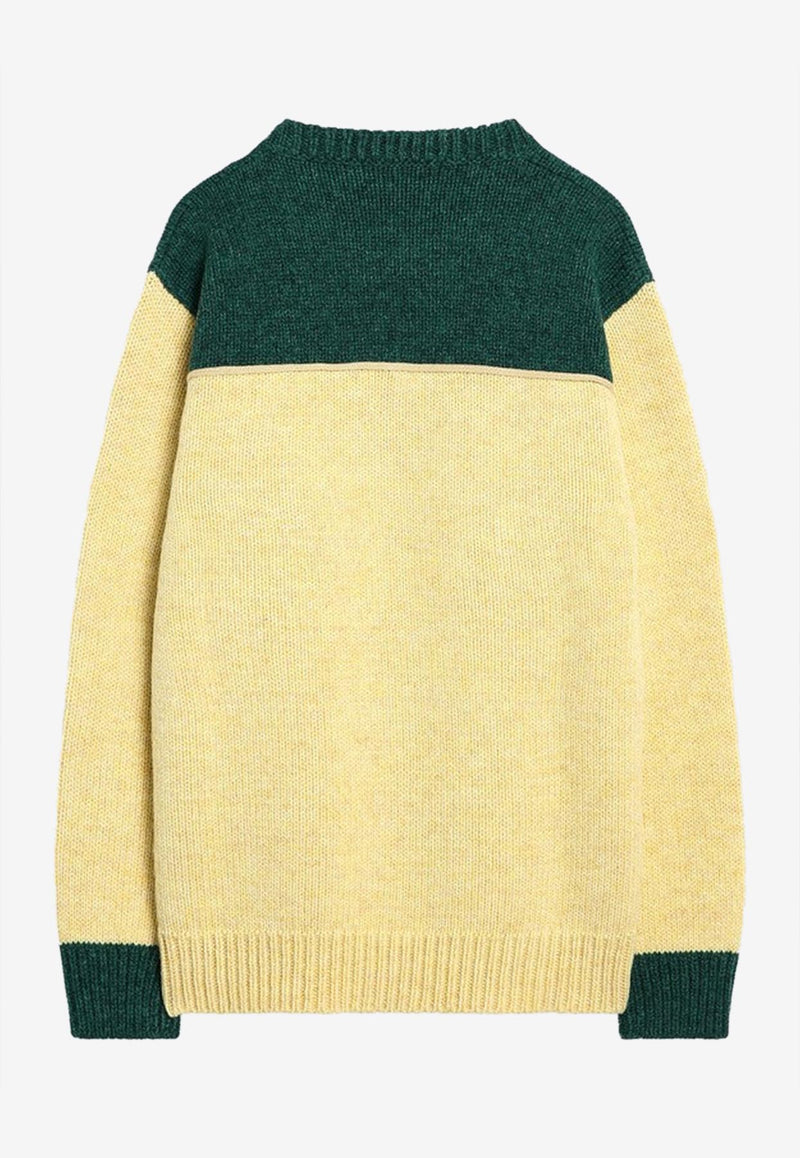 Prada Colorblocked Wool Knit Sweater Cream UMF075OOO17ZI/R_PRADA-F0B3W