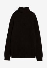 Prada Wool-Blend Turtleneck Sweater Brown UMR627OOO15TK/P_PRADA-F0324