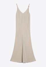 Sportmax Unione Sleeveless V-neck Dress Ivory UNIONECO/Q_SPORM-001
