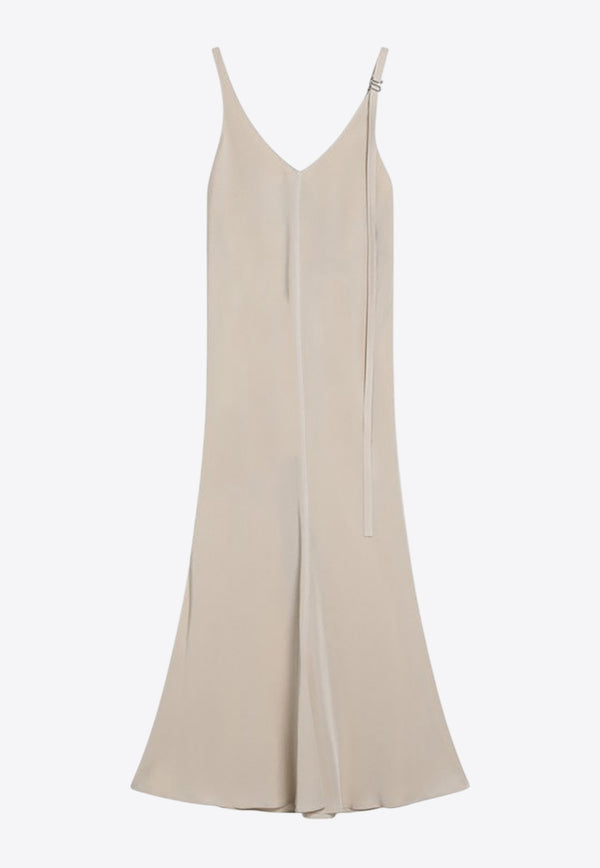 Sportmax Unione Sleeveless V-neck Dress Ivory UNIONECO/Q_SPORM-001