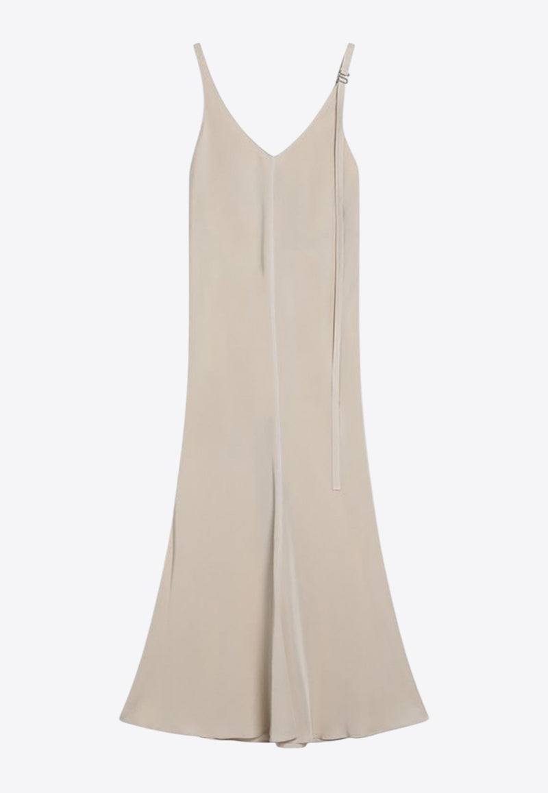 Sportmax Unione Sleeveless V-neck Dress Ivory UNIONECO/Q_SPORM-001