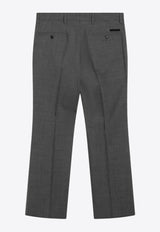 Prada Tailored Wool Pants Gray UP0414OOO132E/S_PRADA-F0031