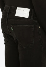 Department 5 Logo Patch Slim Jeans Black UP5112DS0011/N_DEPAR-999