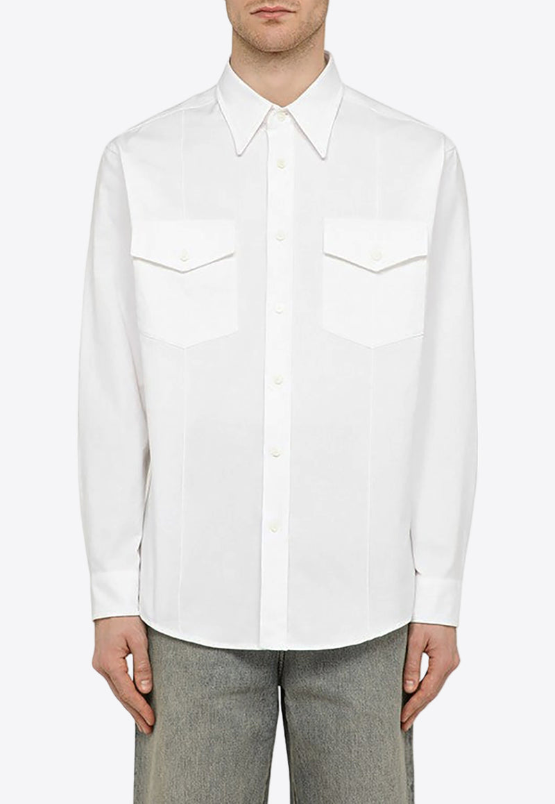 Department 5 Change Long-sleeved Shirt White US0272TF0243/O_DEPAR-001