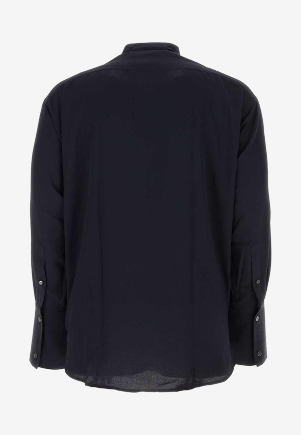 AMI PARIS Long-Sleeved Shirt USH129.AC0004NAVY