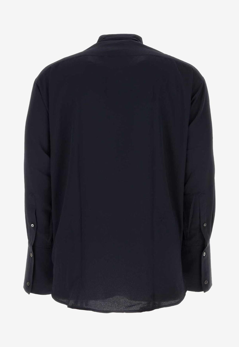 AMI PARIS Long-Sleeved Shirt USH129.AC0004NAVY