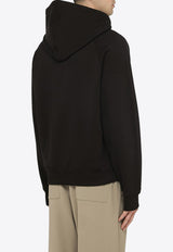 AMI PARIS Logo Embroidered Zip-Up Hooded Sweatshirt Black USW415747/O_AMI-001