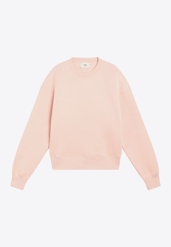 AMI PARIS Ami De Coeur Sweatshirt Pink USW755749/R_AMI-680