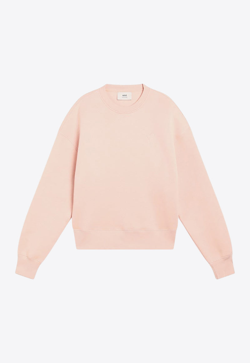 AMI PARIS Ami De Coeur Sweatshirt Pink USW755749/R_AMI-680
