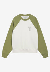 AMI PARIS Ami De Coeur Sweatshirt White USW781747/S_AMI-A041