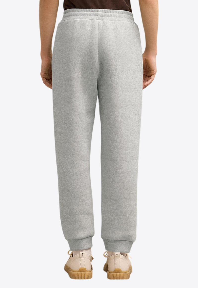 AMI PARIS Embossed Ami De Coeur Track Pants Gray UTR237.749GREY