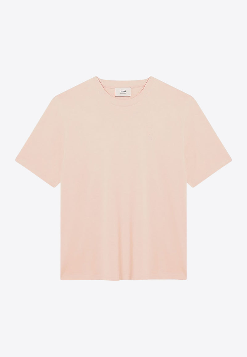 AMI PARIS Ami De Coeur Crewneck T-shirt Pink UTS357726/R_AMI-680