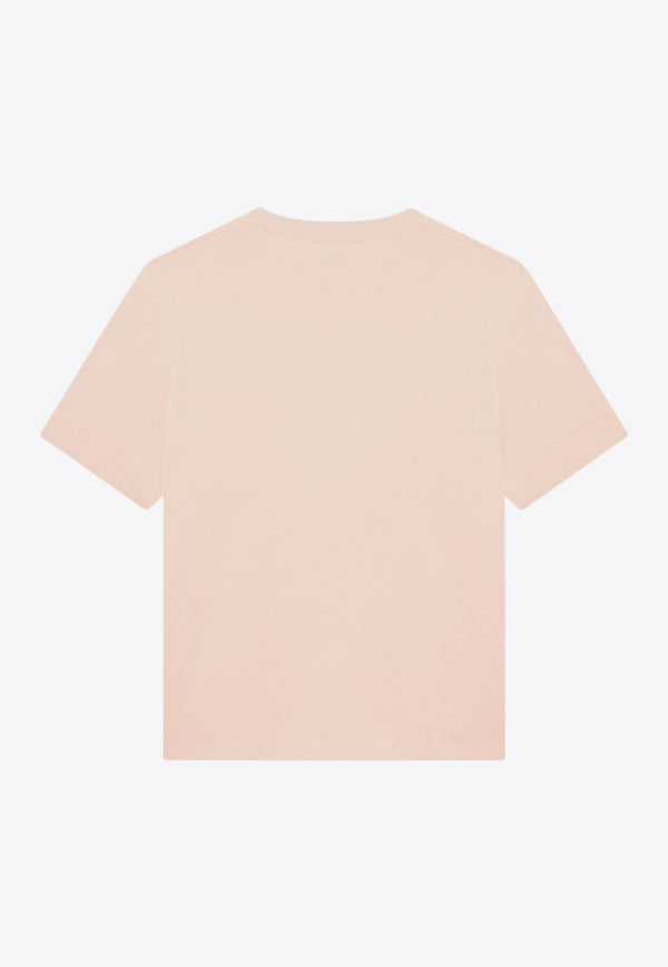 AMI PARIS Ami De Coeur Crewneck T-shirt Pink UTS357726/R_AMI-680