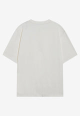 AMI PARIS  Ami De Coeur Logo T-shirt White UTS357726/S_AMI-136