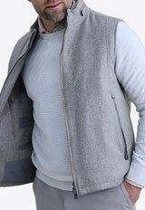 Basket-Weave Wool Sweater