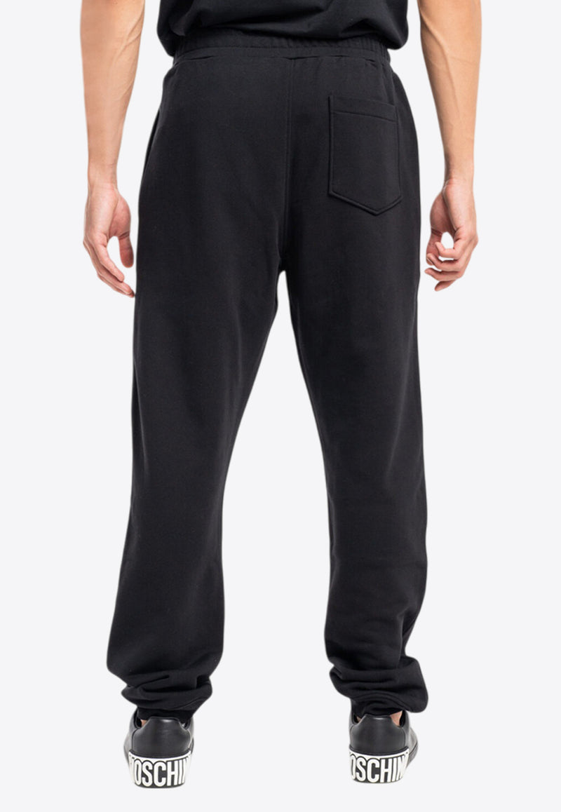 Moschino Teddy Bear Print Track Pants Black V0345 0228 1555