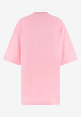 Moschino Goose Print Mini T-shirt Dress Pink V0440 542 1222