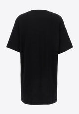 Moschino Teddy Bear Logo Print T-shirt Dress V0452 0541 1555 Black