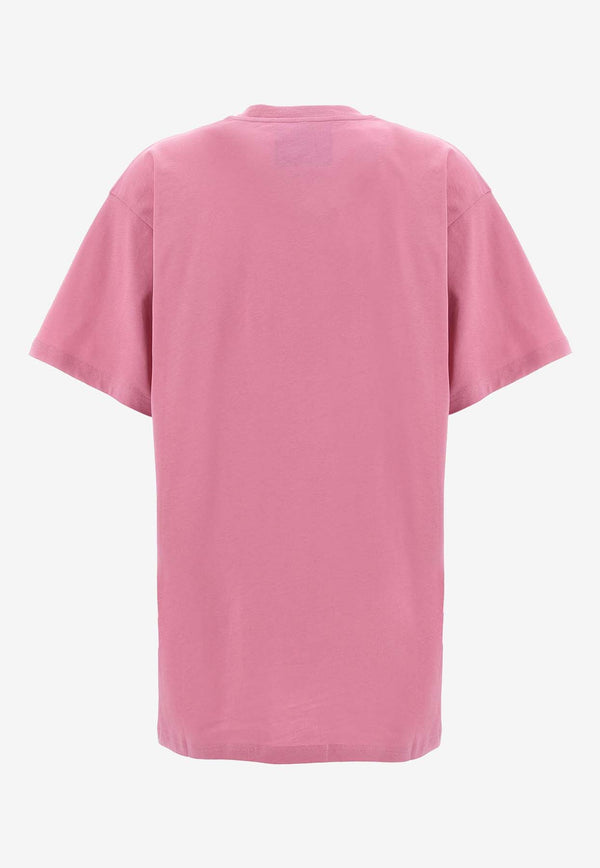 Moschino Teddy Bear Print T-shirt V070455411181 1181 Pink