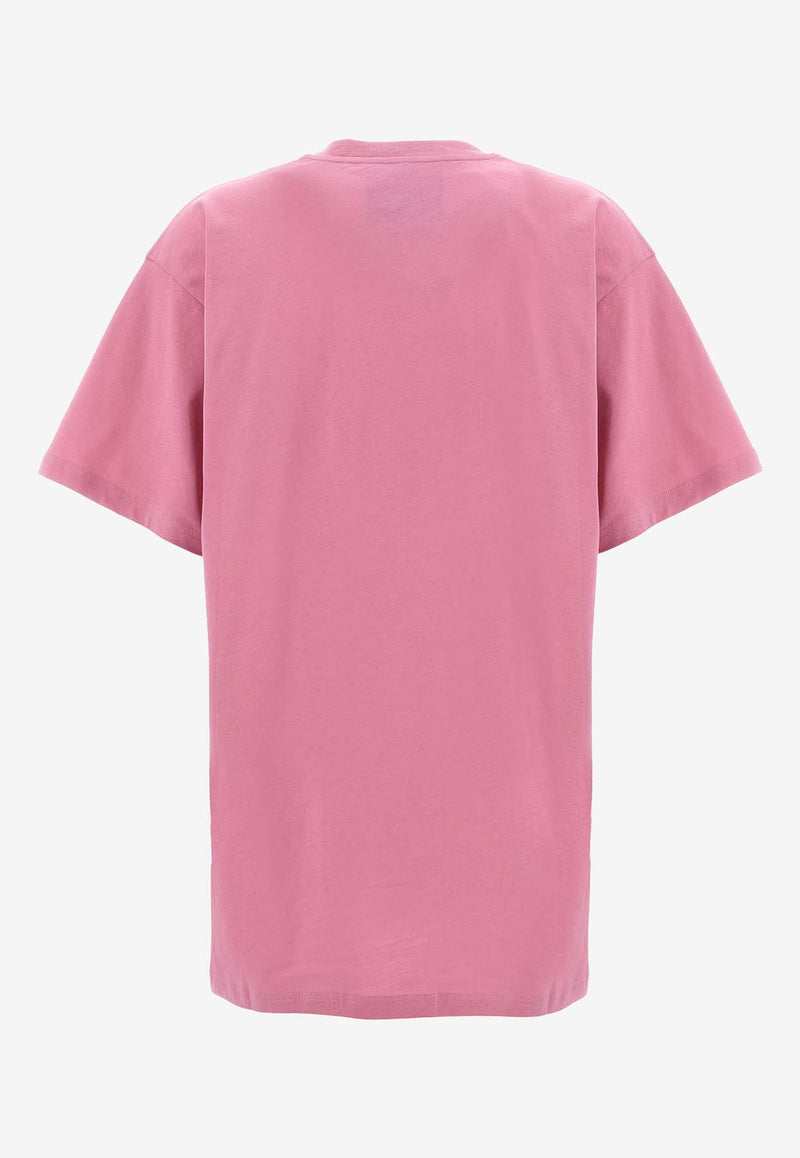 Moschino Teddy Bear Print T-shirt V070455411181 1181 Pink