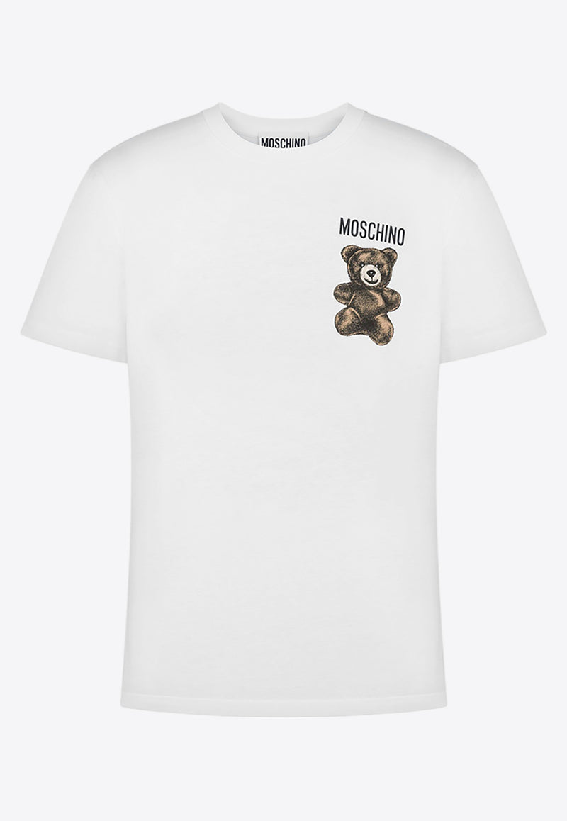 Moschino Little Teddy Bear Crewneck T-shirt White V0711 0241 1001