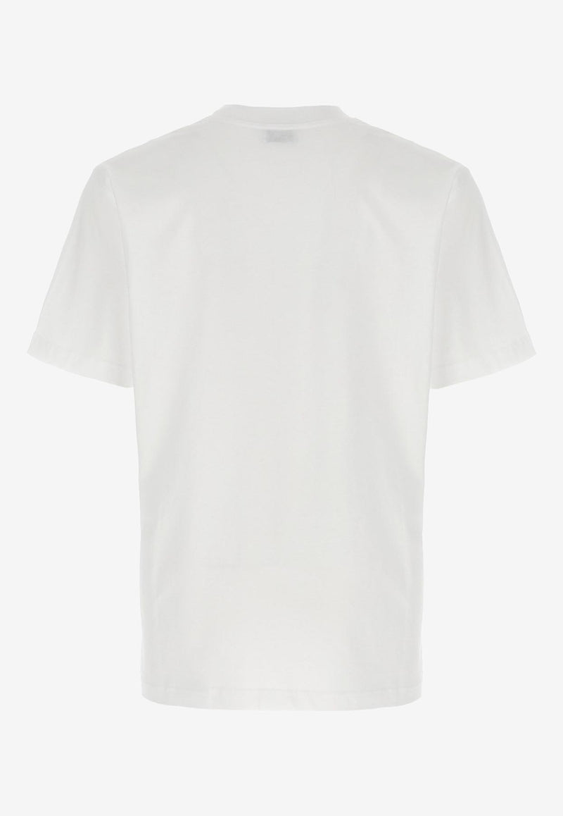 Moschino Teddy Logo Print T-shirt White V0716 5241 1001