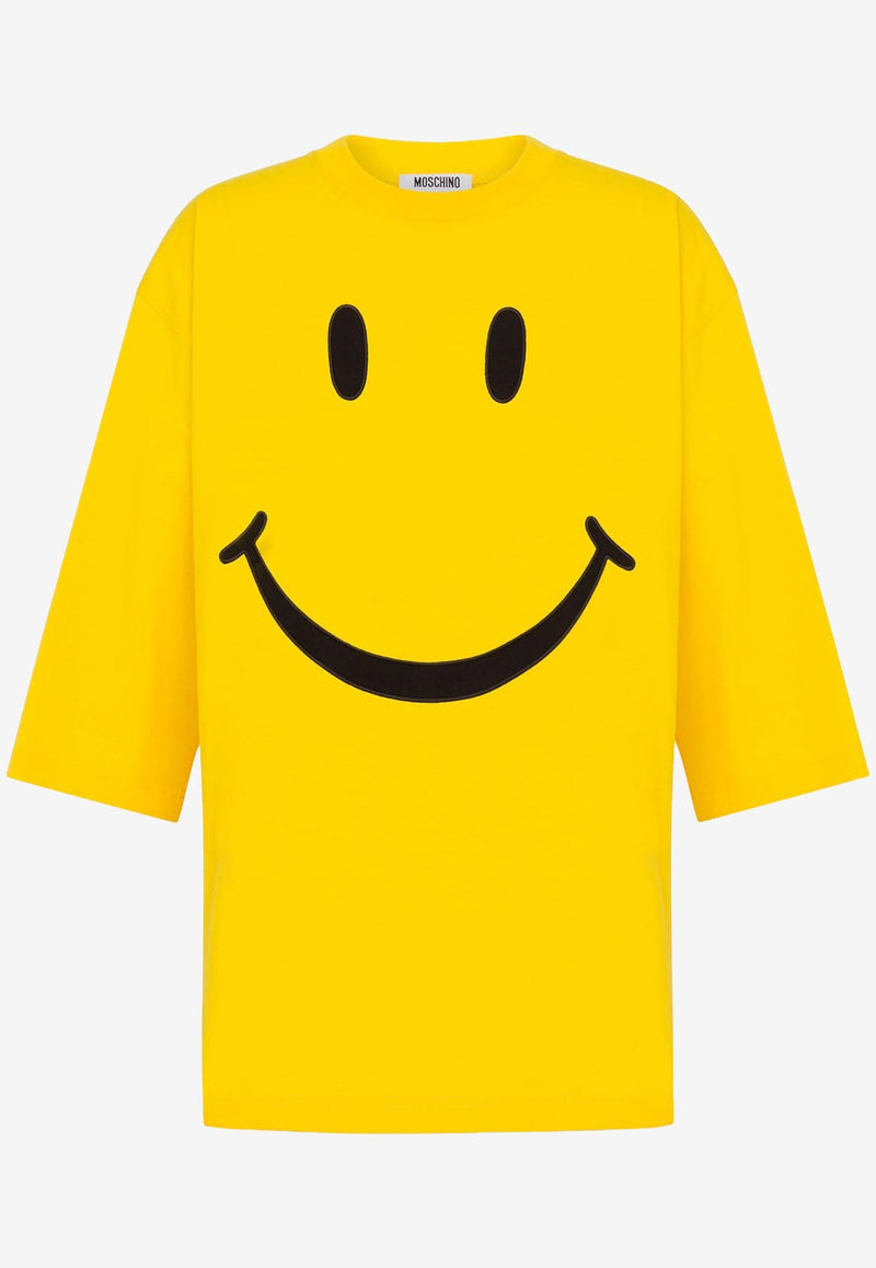 Moschino X Smiley® Embroidered T-shirt Yellow V0717 5541 1027