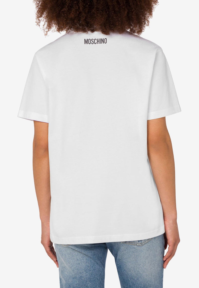 Moschino Tea Cup Print T-shirt White V0722 5541 1001