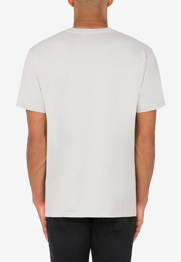 Moschino Teddy Bear Patch T-shirt V0723 7041 484 Gray