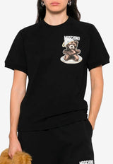Moschino Teddy Logo Print T-shirt Black V0725 5541 1555