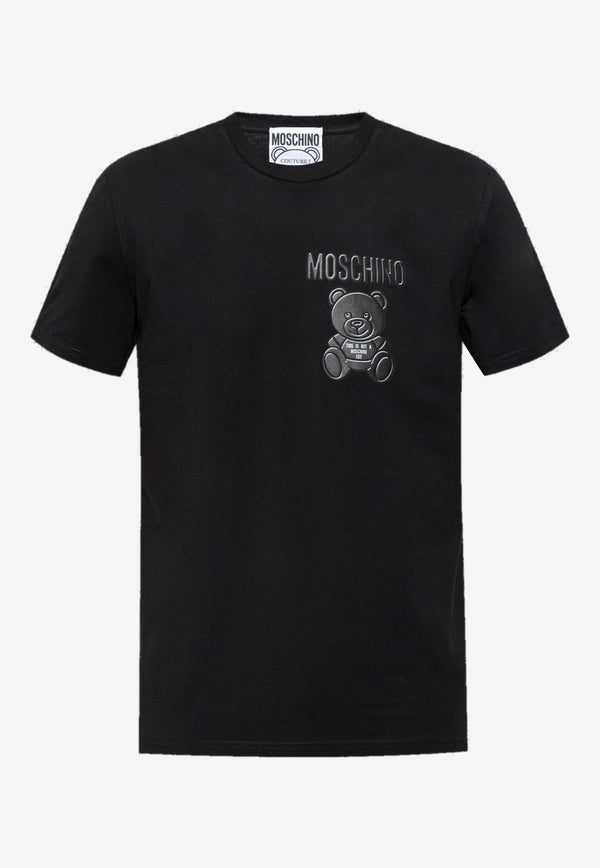 Moschino Teddy Bear Print T-shirt V0731 7041 1555 Black