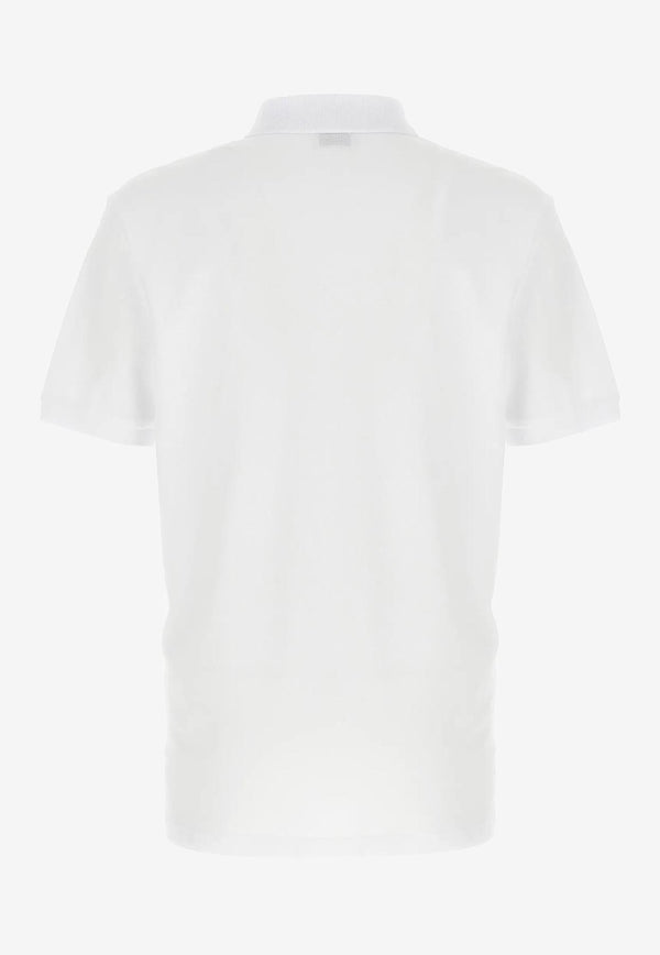 Moschino Teddy Logo Print Polo T-shirt White V1608 5242 1001