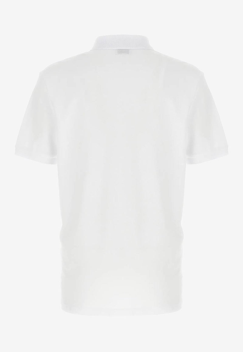 Moschino Teddy Logo Print Polo T-shirt White V1608 5242 1001