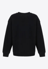 Moschino Teddy Bear Logo Print Sweatshirt V1712 0528 1555 Black