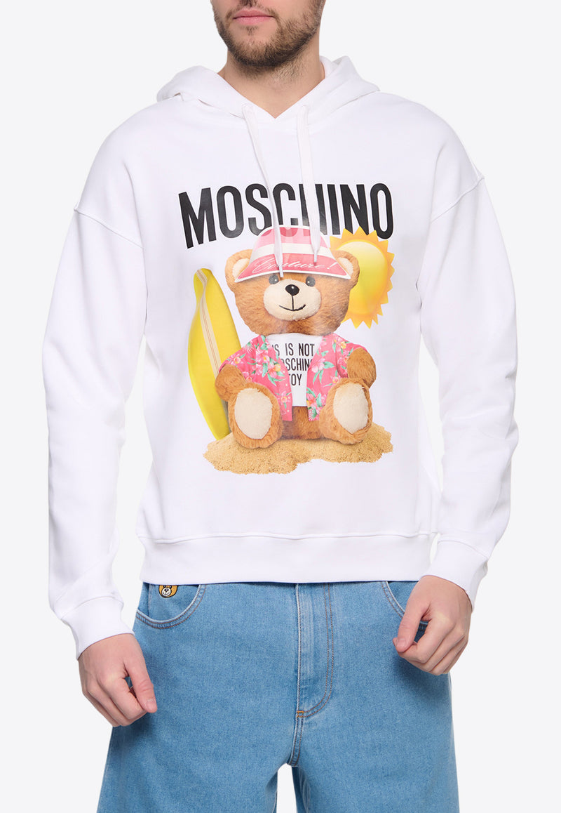Moschino Teddy Bear Hooded Sweatshirt White V1718 2028 1001