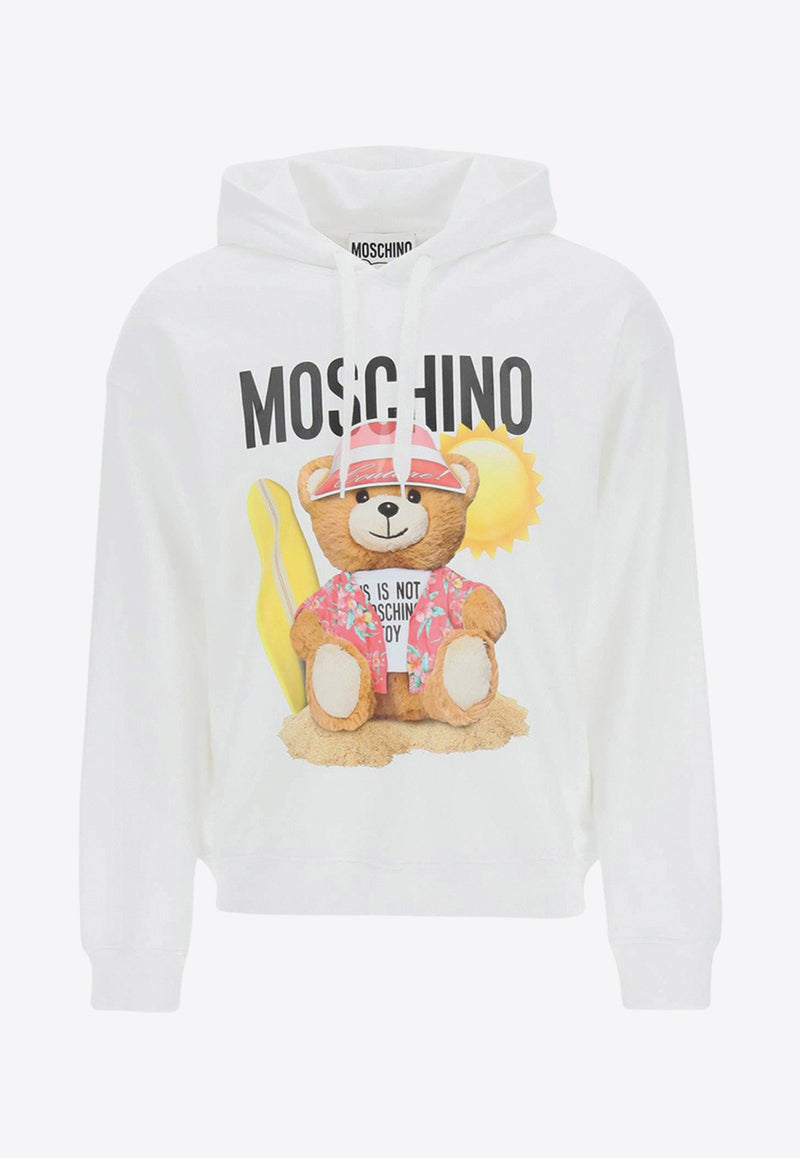 Moschino Teddy Bear Hooded Sweatshirt White V1718 2028 1001