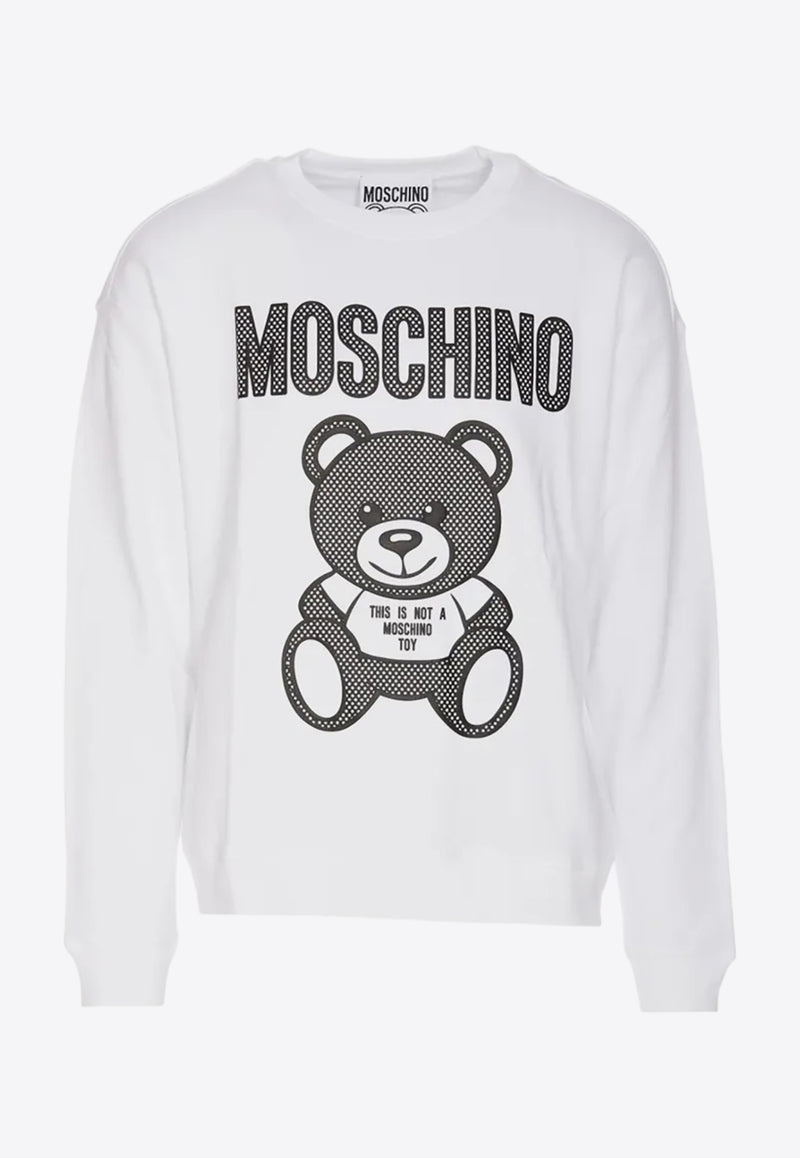Moschino Logo Teddy Bear Pullover Sweatshirt V1726 2028 1001
