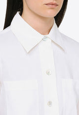 Vince Classic Linen-Blend Shirt V935212794CO/M_VINCE-137OWT