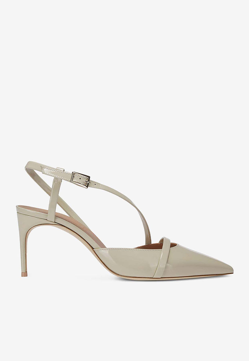 Malone Souliers Valeria 70 Patent Leather Pumps VALERIA 70-3 CLAY