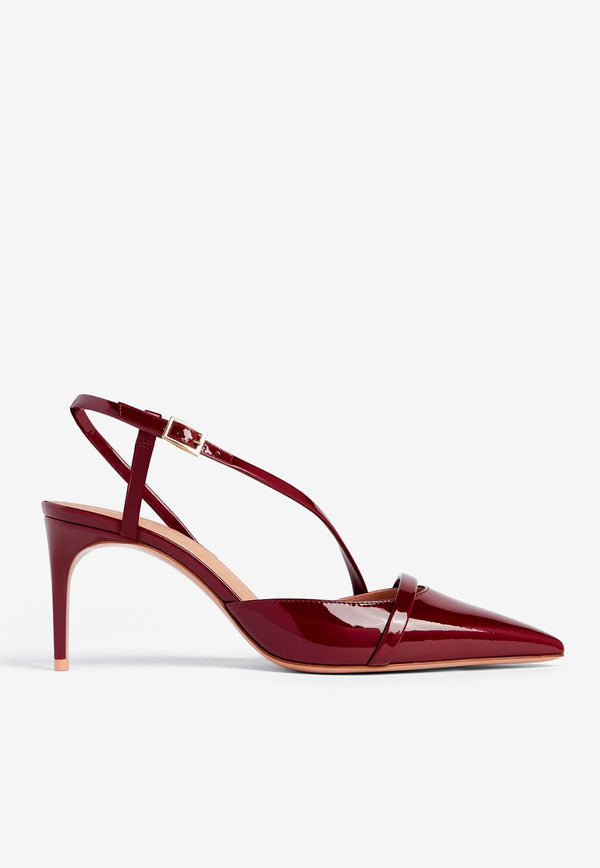 Malone Souliers Valeria 70 Patent Leather Pumps VALERIA 70-4 BORDEAUX