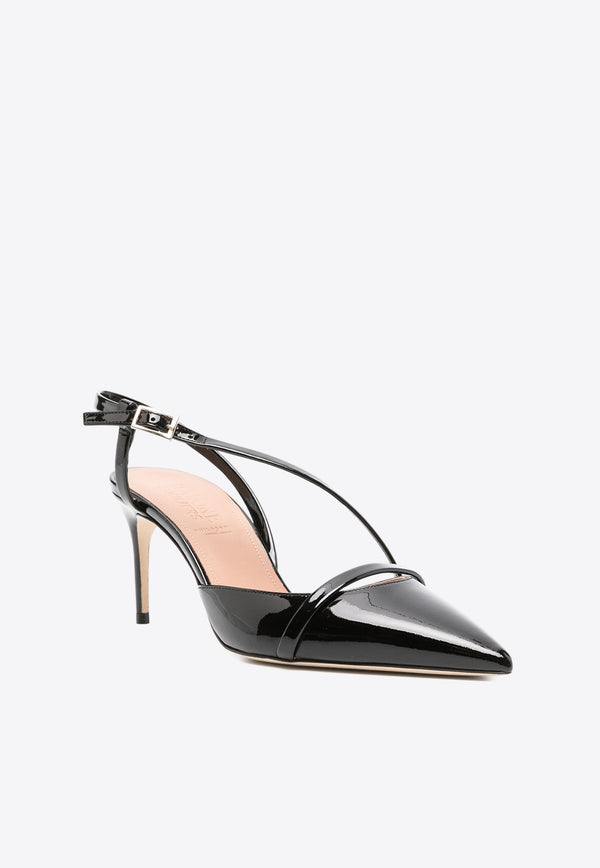 Malone Souliers Valeria 70 Patent Leather Pumps Black VALERIA70-1BLACK