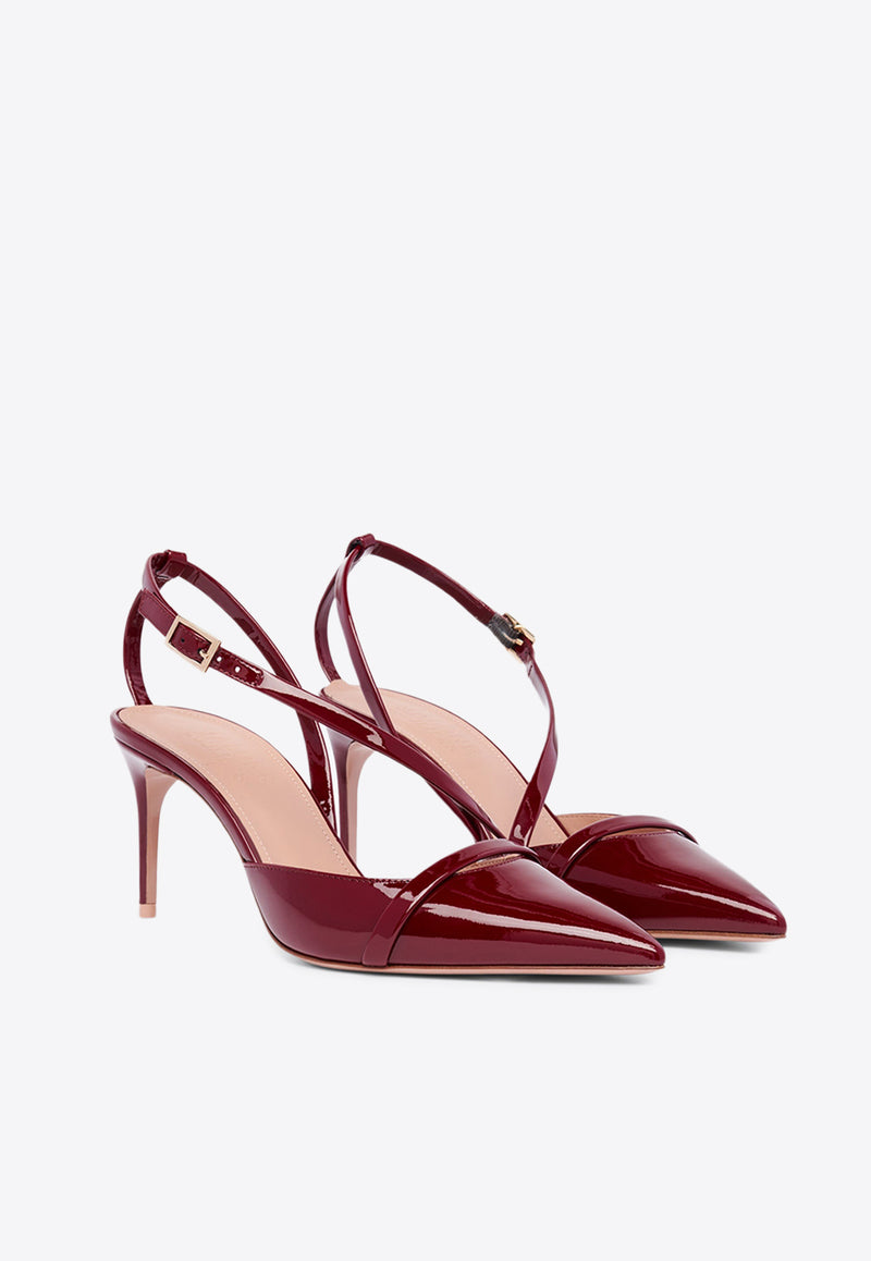 Malone Souliers Valeria 70 Patent Leather Pumps Bordeaux VALERIA70-4BURGUNDY