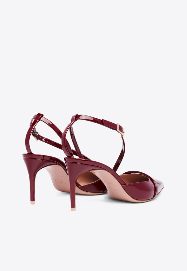 Malone Souliers Valeria 70 Patent Leather Pumps Bordeaux VALERIA70-4BURGUNDY