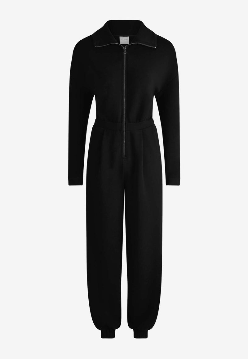 Varley Jessie Zip-Up Jumpsuit Black VAR01175BLACK