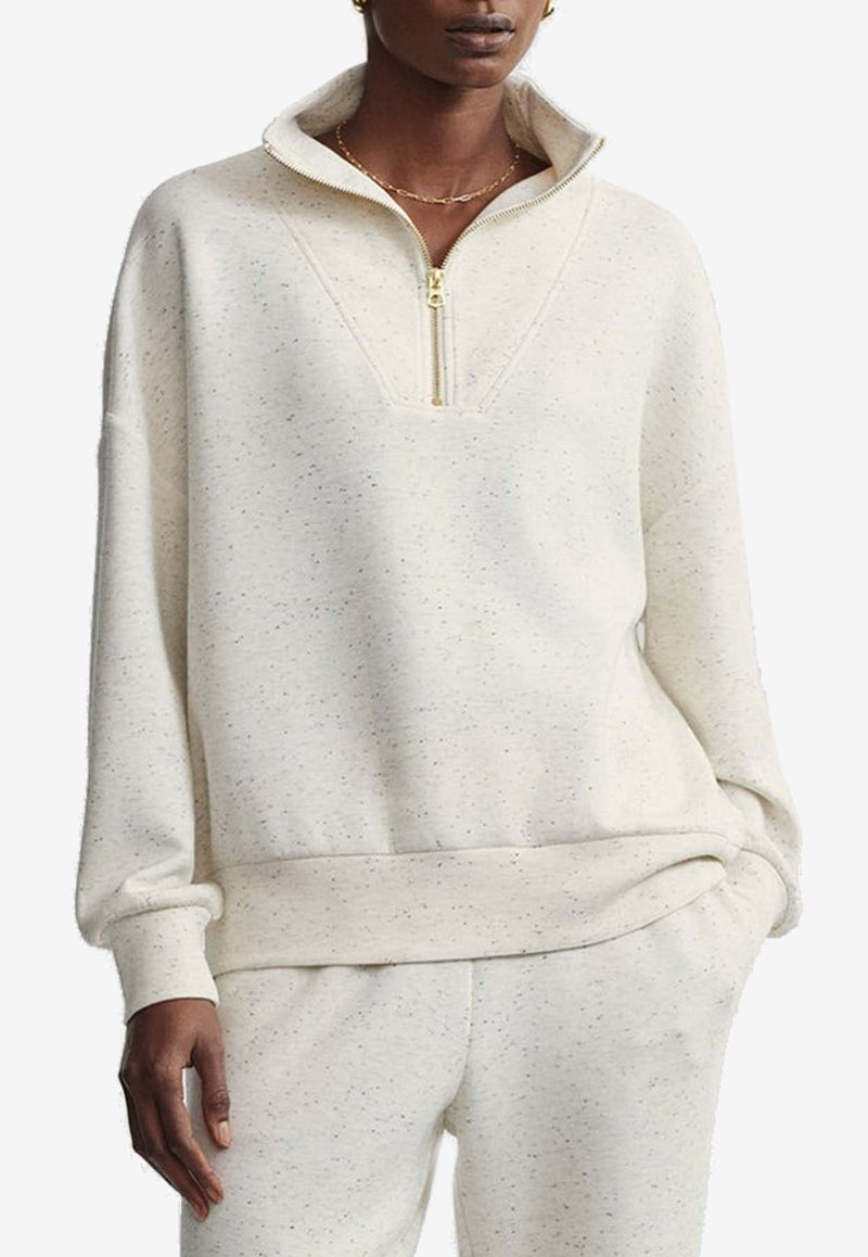 Varley Hawley Oversized Half-Zip Sweatshirt Ivory VAR01461IVORY