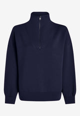 Varley Hawley Oversized Half-Zip Sweatshirt Navy VAR01461NAVY