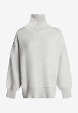 Varley Barker Viscose-Blend Turtleneck Sweater Ivory VAR01763IVORY