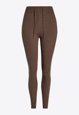 Varley Aiden High-Rise Knit Leggings Brown VAR02333_BROWN
