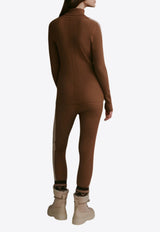Varley Aiden High-Rise Knit Leggings Brown VAR02333_BROWN