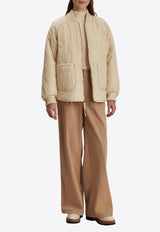 Varley Serina Reversible Quilt Jacket Cream VAR02796_CREAM